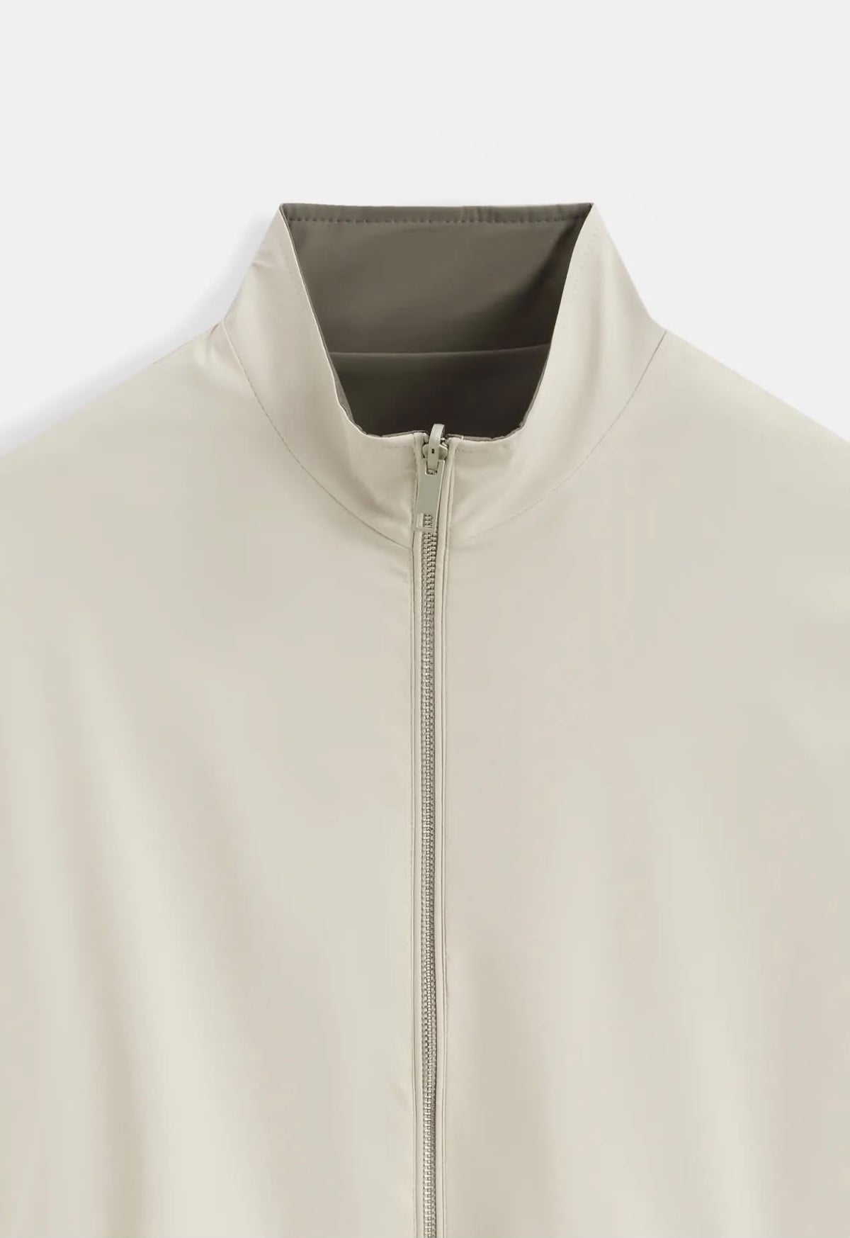 Veste legere reversible kaki et beige