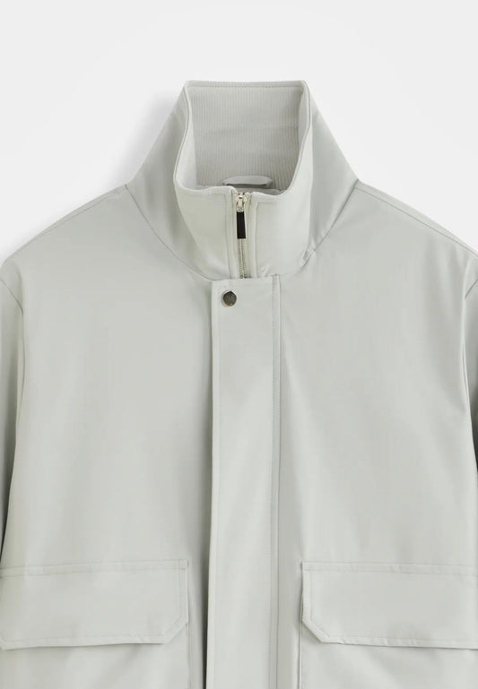 Veste bomber a col montant