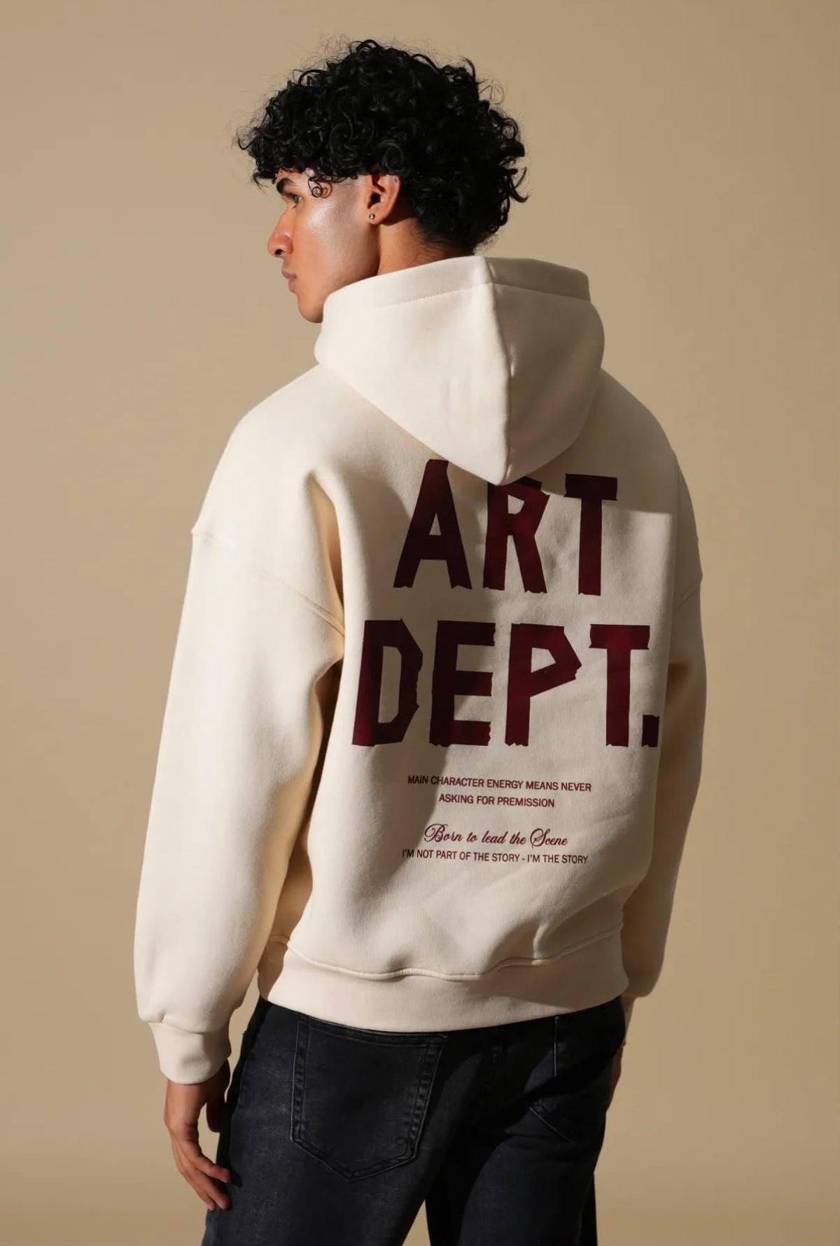 Sweat a capuche ecru ART DEPT