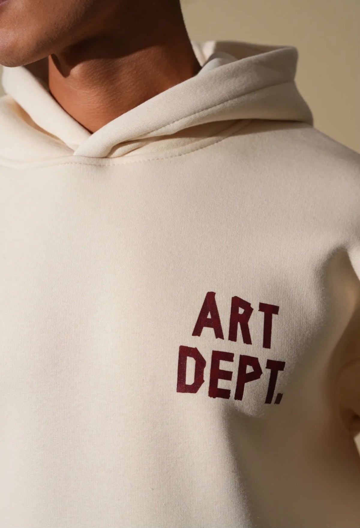 Sweat a capuche ecru ART DEPT
