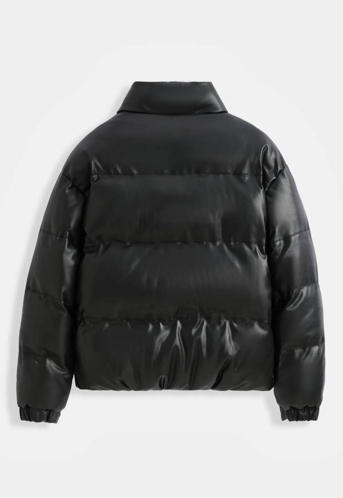 Veste matelasse brillante noire
