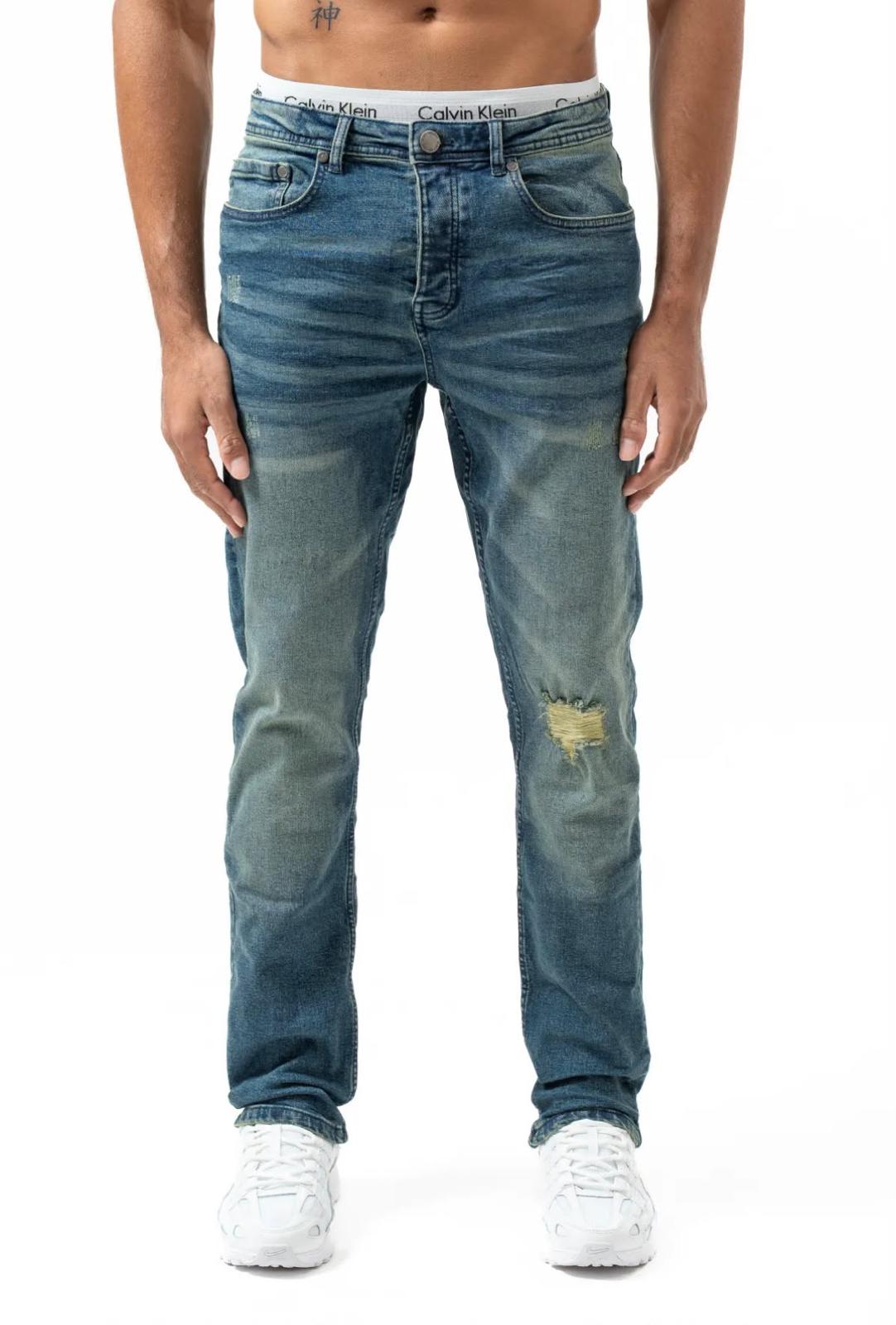 Jeans Black Industry Slim Bleu Used