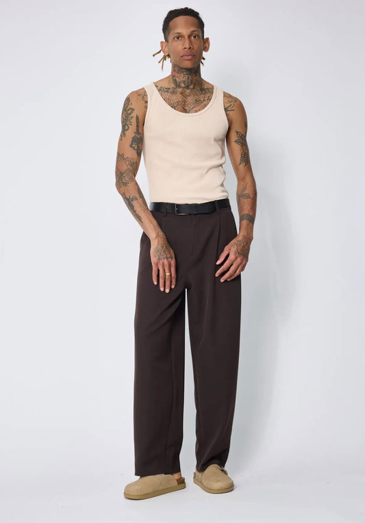 Pantalon chino brun