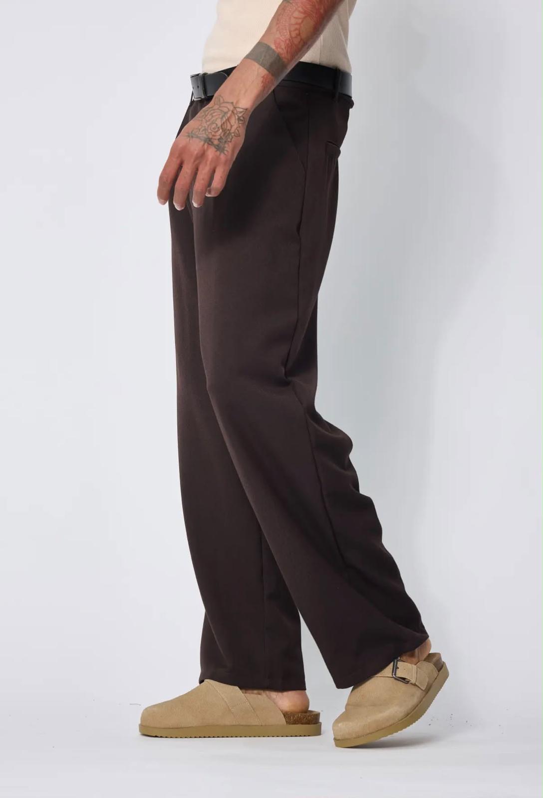 Pantalon chino brun