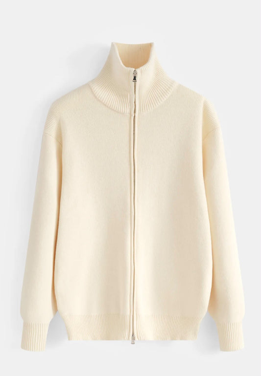 Pull Full Zip Beige