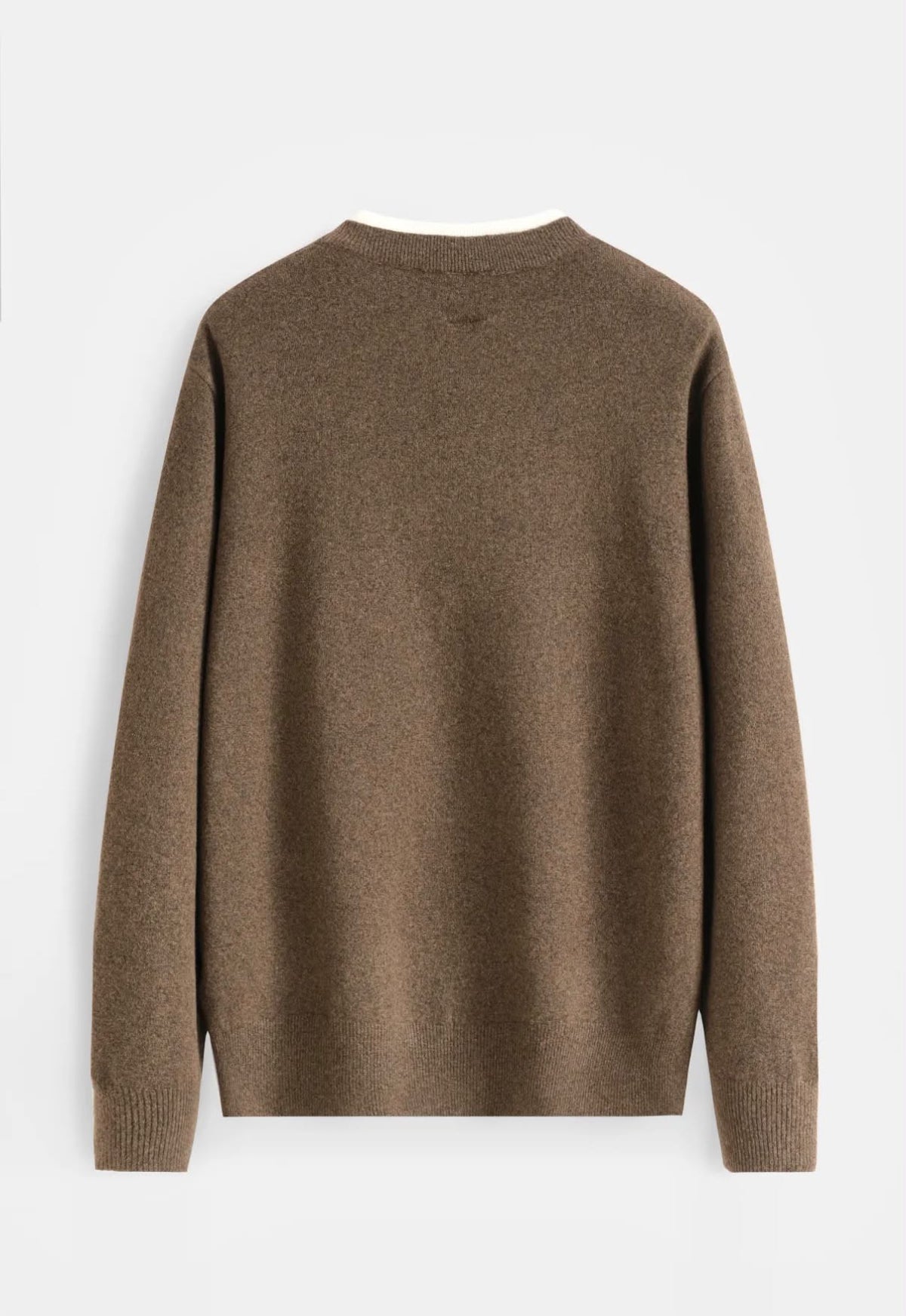 Pull Henley brun