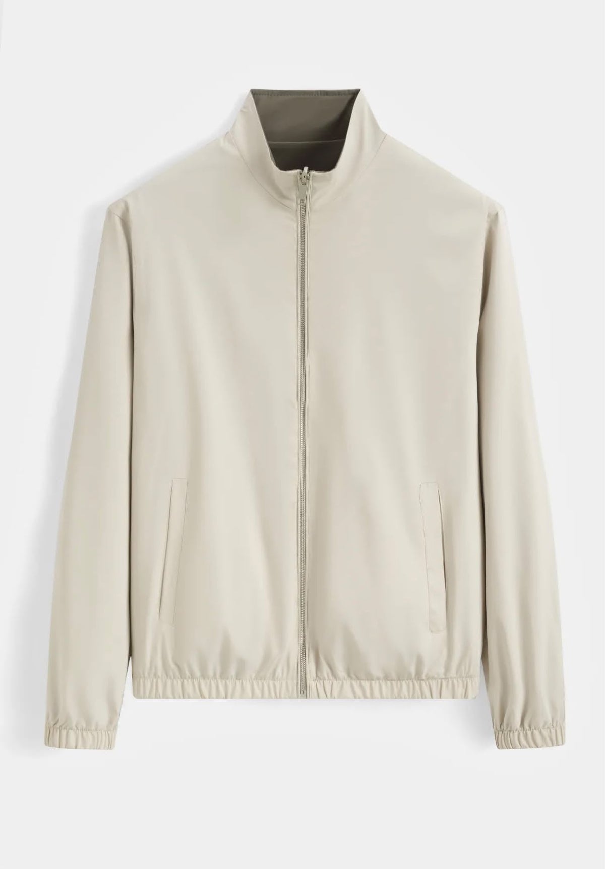 Veste legere reversible kaki et beige