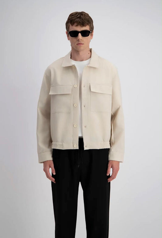 Veste à Bouton Beige