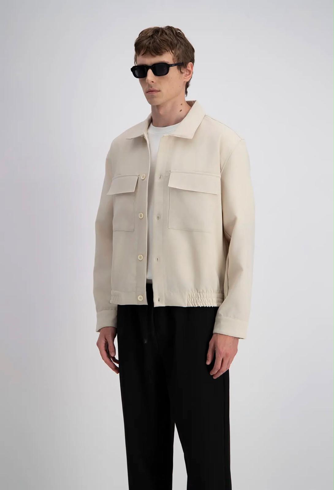 Veste à Bouton Beige